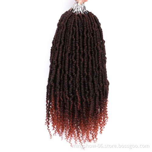 Synthetic Preloop spring bomb twist crochet hair dreadlock
